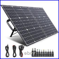 166Wh Portable Power Station Solar Generator Supply With 100W Foldable Solar Panel