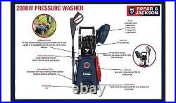 2000W Pressure Washer Power High Performance 160 Bar Jet Wash Car Patio Cleaner