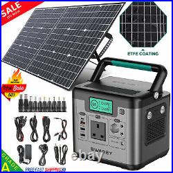 518Wh Portable Power Station Solar Generator Supply With 100W Foldable Solar Panel