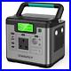 518Wh Solar Portable Power Station Portable Generator Emergency Power Supply UK