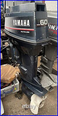 60HP YAMAHA 2 Stroke Long Shaft OUTBOARD Power Trim Electric Start Remotes