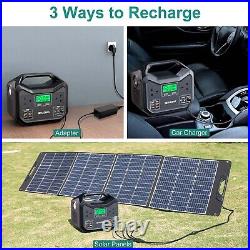 622Wh Portable Power Station Solar Generator With 200W Foldable Solar Panel