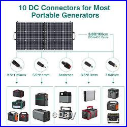 BEAUDENS 166Wh Portable Power Station Solar Generator +100W Foldable Solar Panel