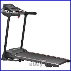 Electric Treadmill Easy Fold Wear-Resistant Belt LCD Display indoor walking MP3