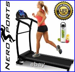 Folding Treadmill Motorised Running Machine Electric Power Fitness Exercise New