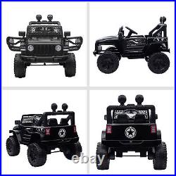 HOMCOM 12V Battery-powered 2 Motors Kids Electric Ride On Car Truck Off-road Toy