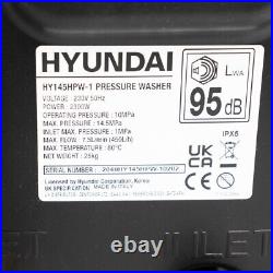 Hyundai 2100psi 145bar Hot Pressure Washer, 2.3kW Power Jet Washer HY145HPW-1