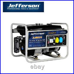 JEFFERSON 3.8kVA 10hp PETROL GENERATOR ELECTRIC START COPPER WOUND ALTERNATOR
