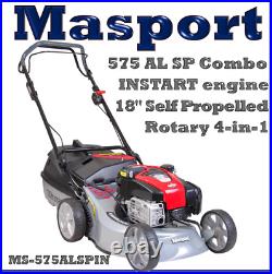 Masport 575 AL-SP 18 46cm Power-Driven 4-in-1 Lawnmower (Electric Start) new