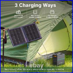 Portable 166Wh Power Station Solar Generator Charger Camping Emergency Supply A+