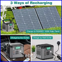 Portable Power Station 518Wh 144000mAh Backup Battery Charger Solar Generator