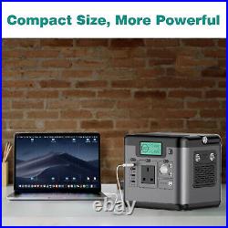 Portable Power Station 518Wh 144000mAh Power Generator Power Supply Pack 500W