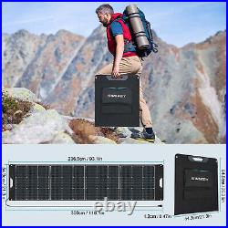Portable Power Station 622Wh Solar Generator Power Supply with 200W Solar Panel