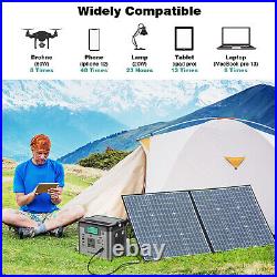 Portable Power Station Solar Generator 622Wh/518Wh/166Wh Power Generator Charger