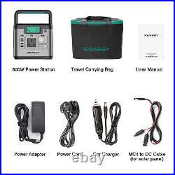 Portable Power Station Solar Generator 622Wh/518Wh/166Wh Power Generator Charger
