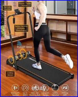 REKA Fitness Walking Treadmill with Bluetooth Speaker Foldable Design Adjustable