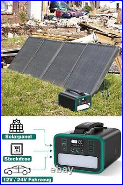 SWAREY 1500W 1000W 700W Power Station Solar Generator Backup with 100W Solar Panel