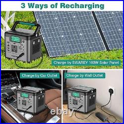 SWAREY 500W Portable Power Station S500 518Wh Outdoor Backup Mobile Battery Pack