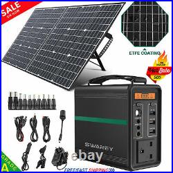 SWAREY 725.76Wh 518Wh Power Station Solar Generator With 100W Foldable Solar Panel