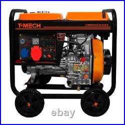 T-Mech Portable Diesel Generator Open Frame ATS Electric Start Customer Return