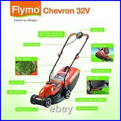 UK Flymo Chevron 32 V Electric Wheeled Lawn Mower 1200 W Cutting Width 32 Cm Uk