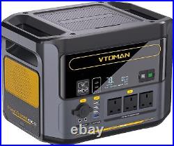 VTOMAN FlashSpeed 1500 Portable Power Station 1548Wh Generator 400W Solar Panel