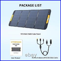 VTOMAN FlashSpeed 1500 Portable Power Station 1548Wh Generator 400W Solar Panel